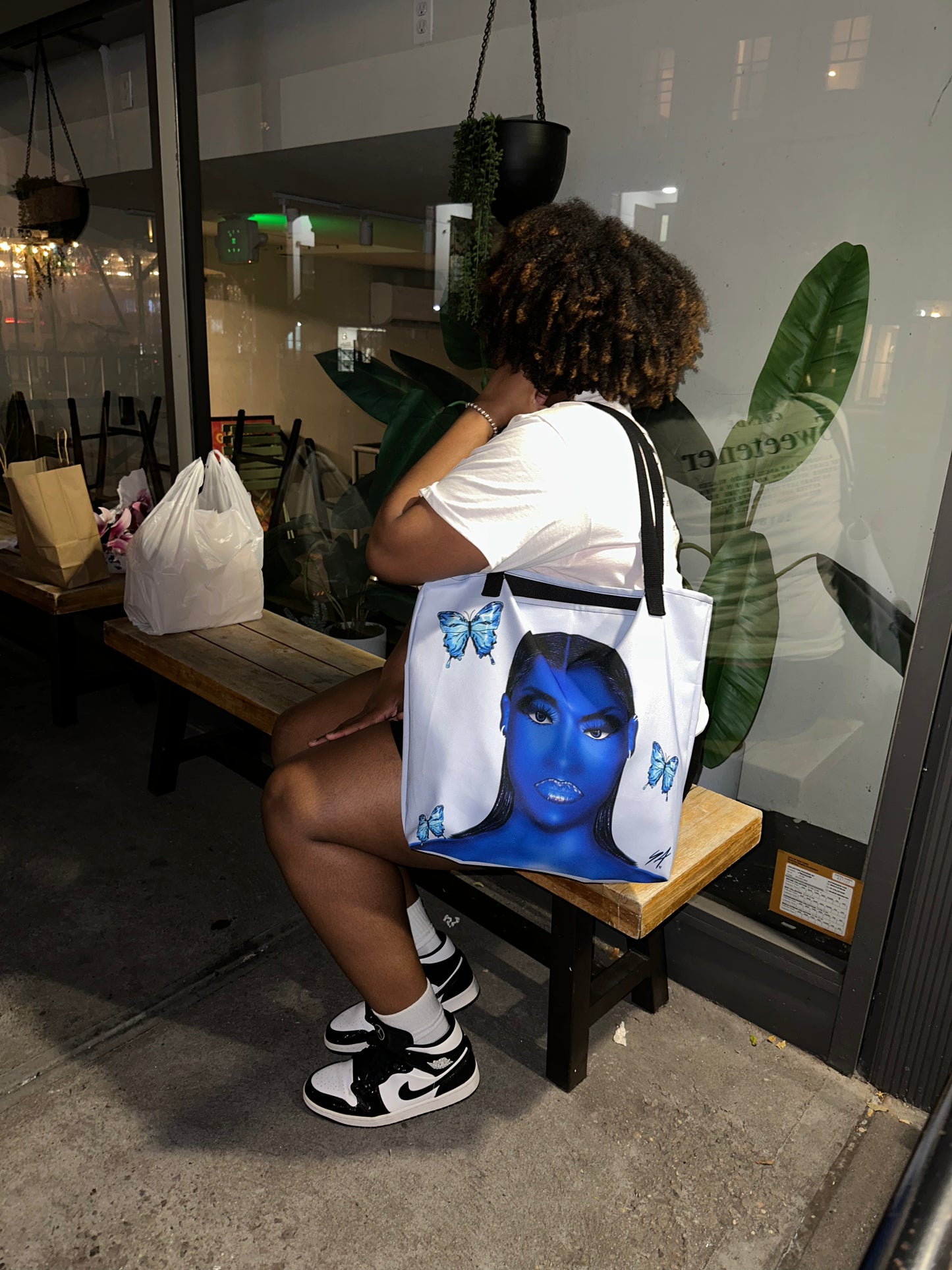 “Blue Emotions” Large Tote Bag
