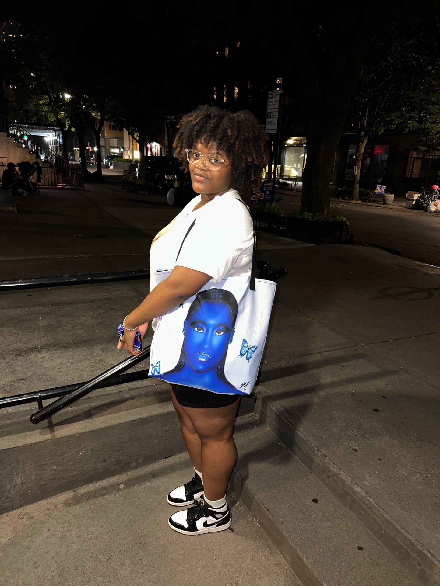“Blue Emotions” Large Tote Bag