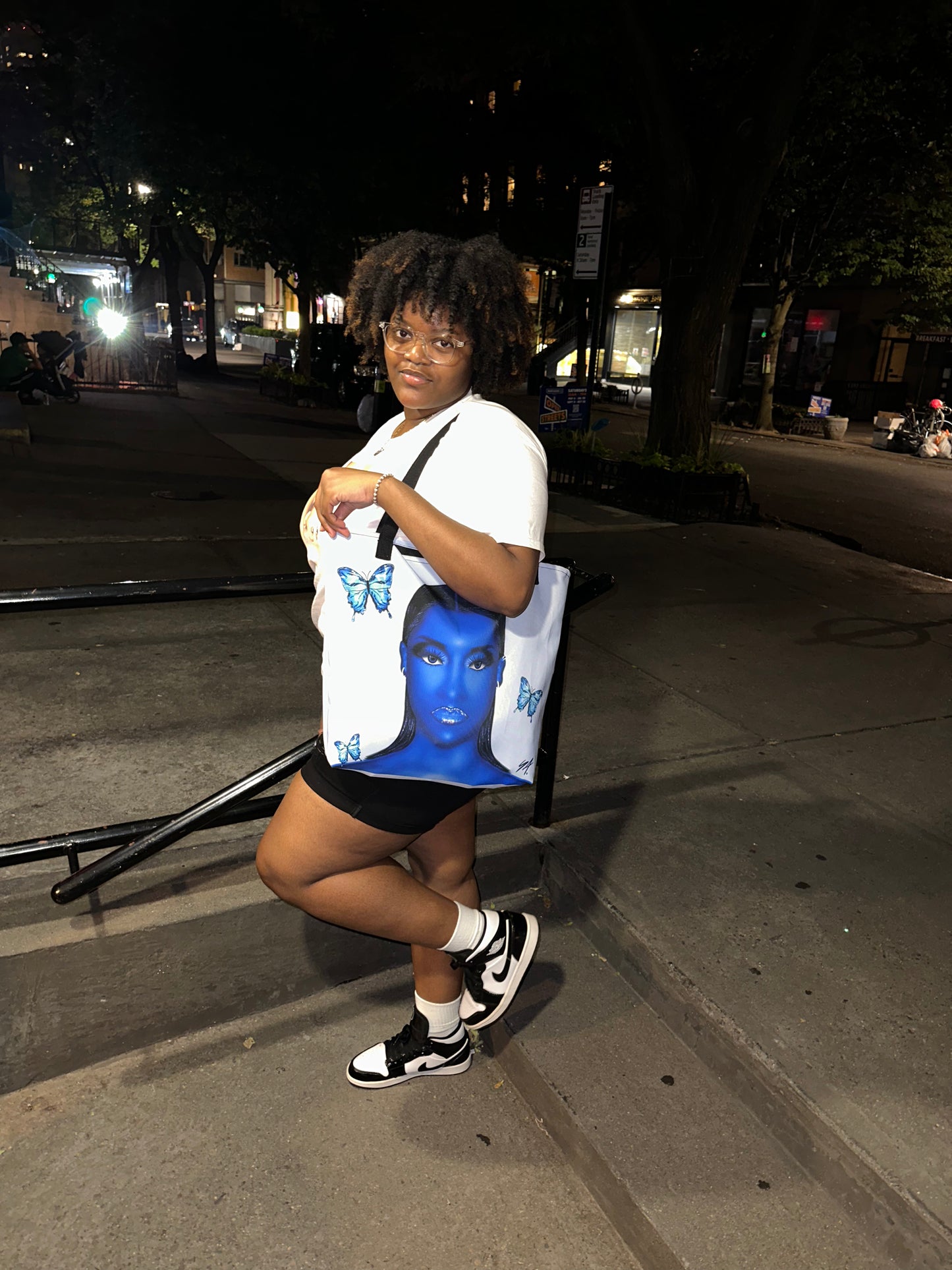 “Blue Emotions” Large Tote Bag