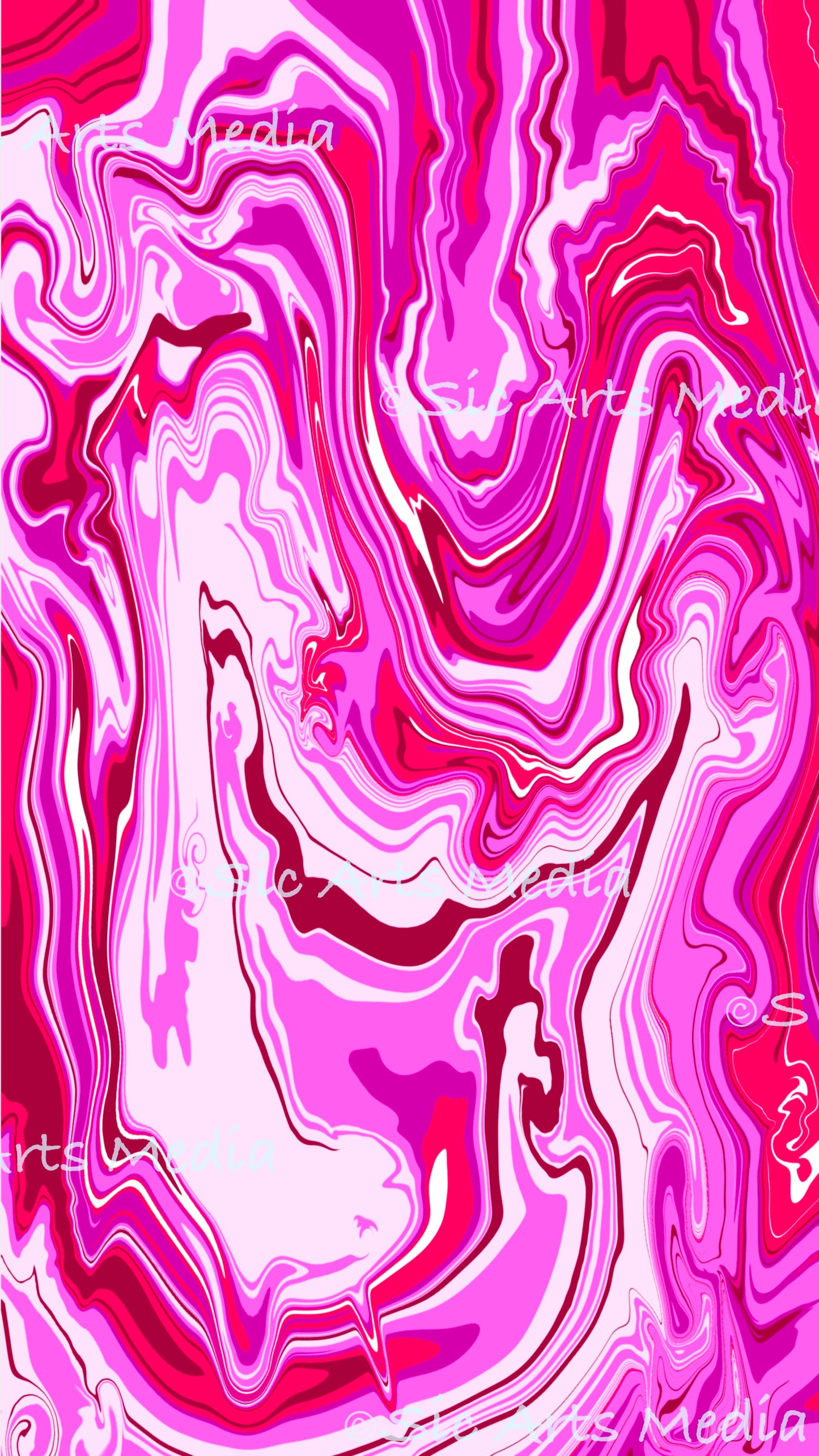 “Love and Destruction" Digital Phone Wallpaper