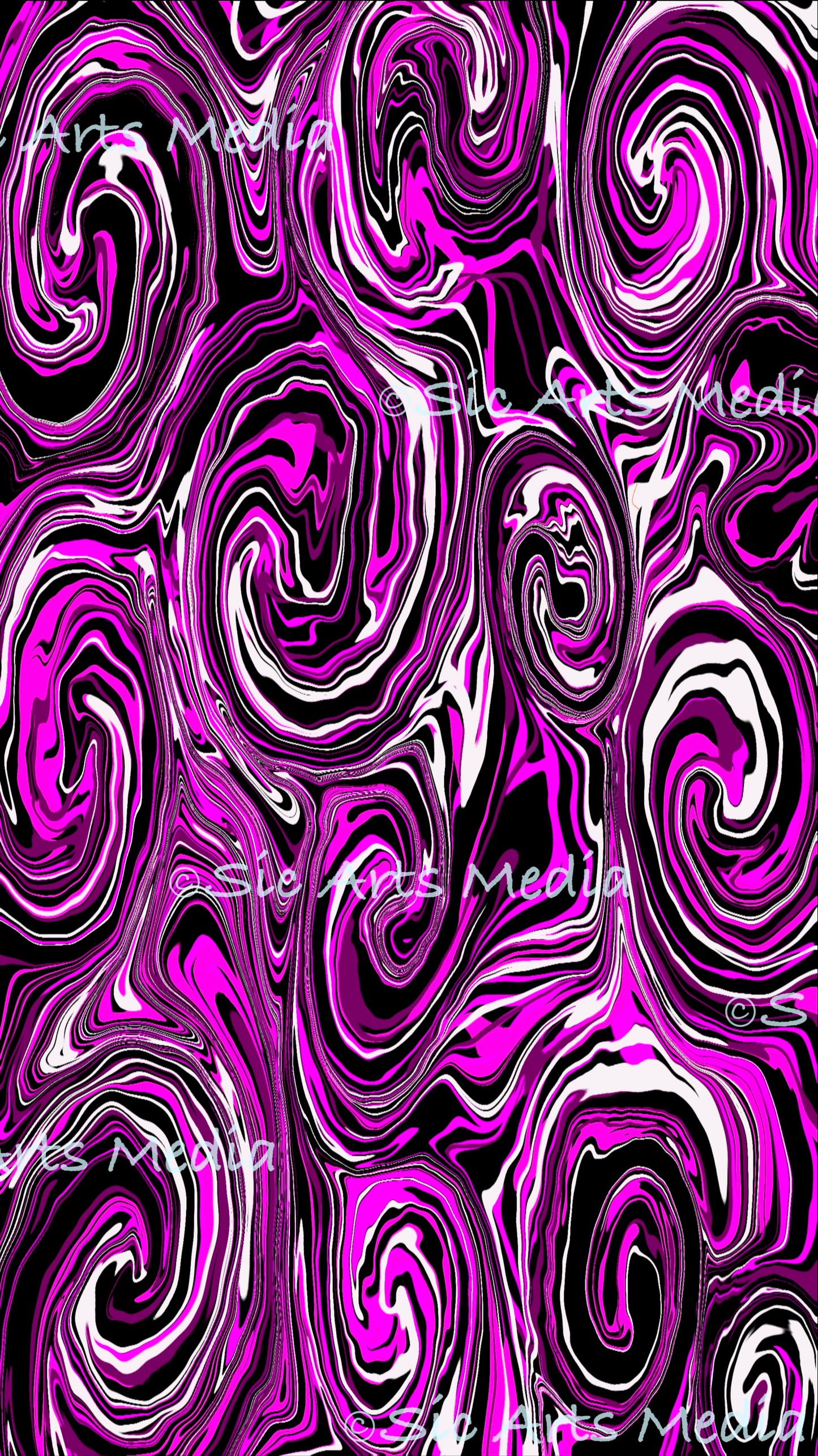 “Purple Loop” Digital Phone Wallpaper