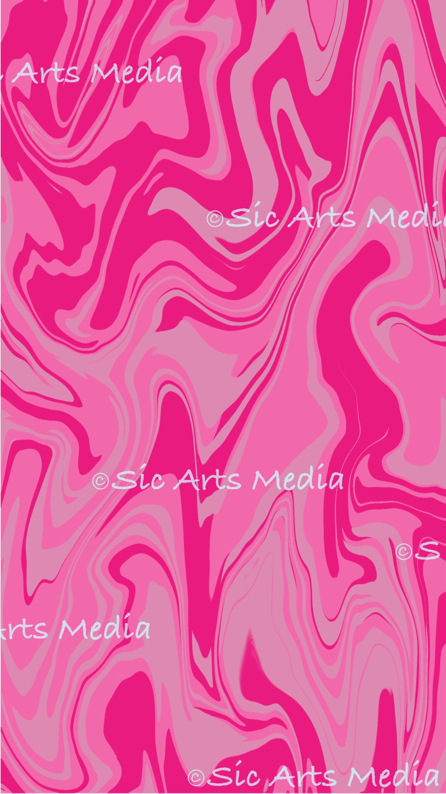 “Pink Cotton Candy” Digital Phone Wallpaper