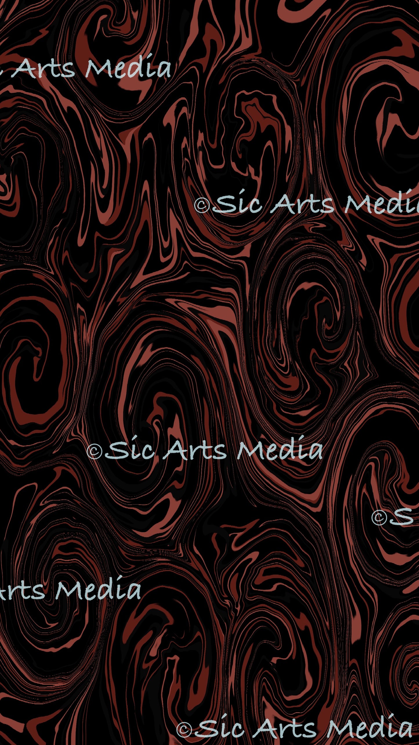 “Cocoa Swirls” Digital Phone Wallpaper