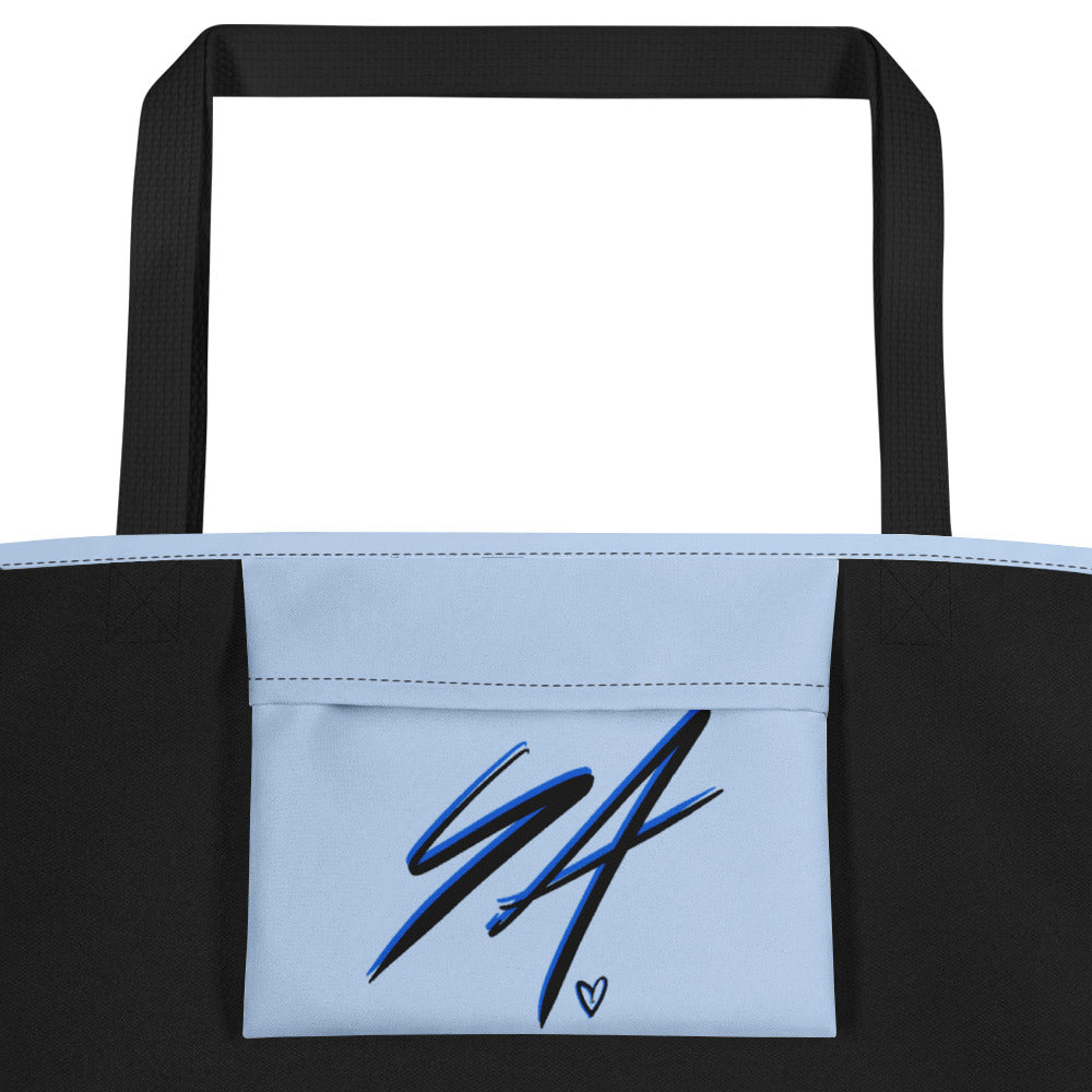 “Blue Emotions” Large Tote Bag