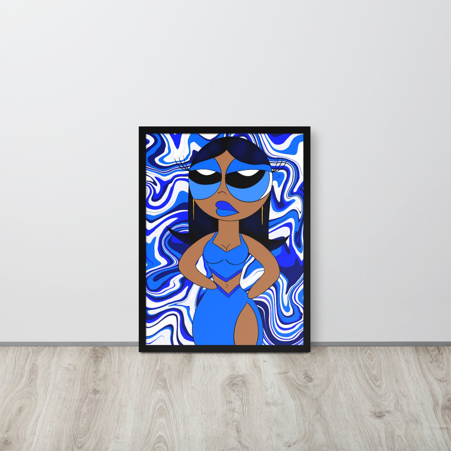 “Sapphire” Framed poster
