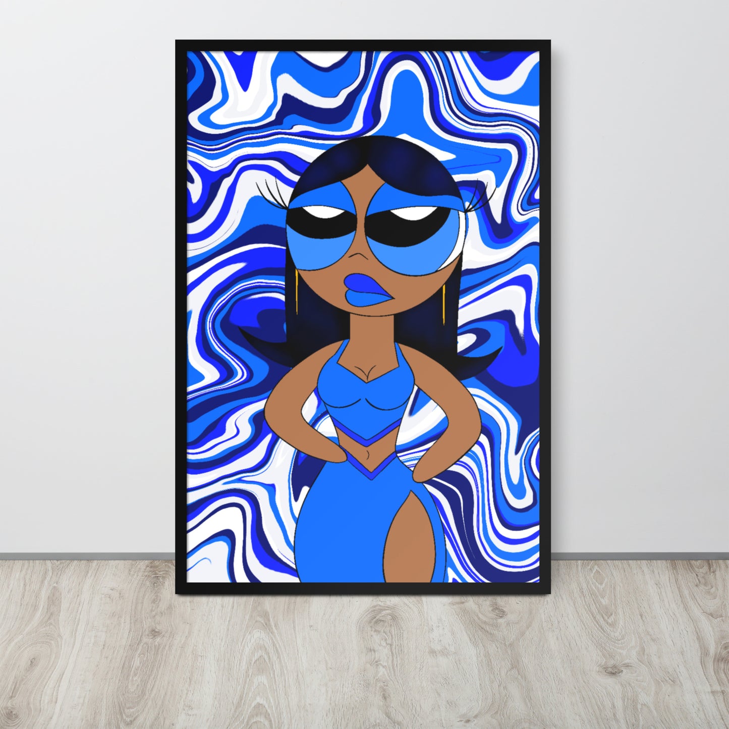 “Sapphire” Framed poster