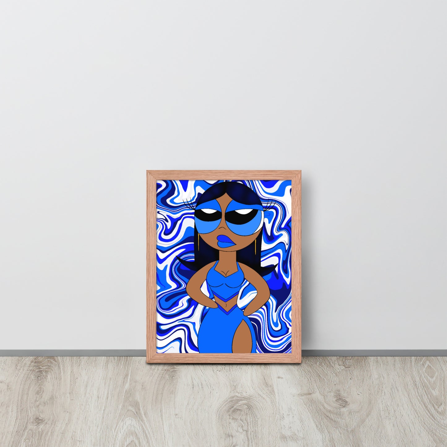 “Sapphire” Framed poster