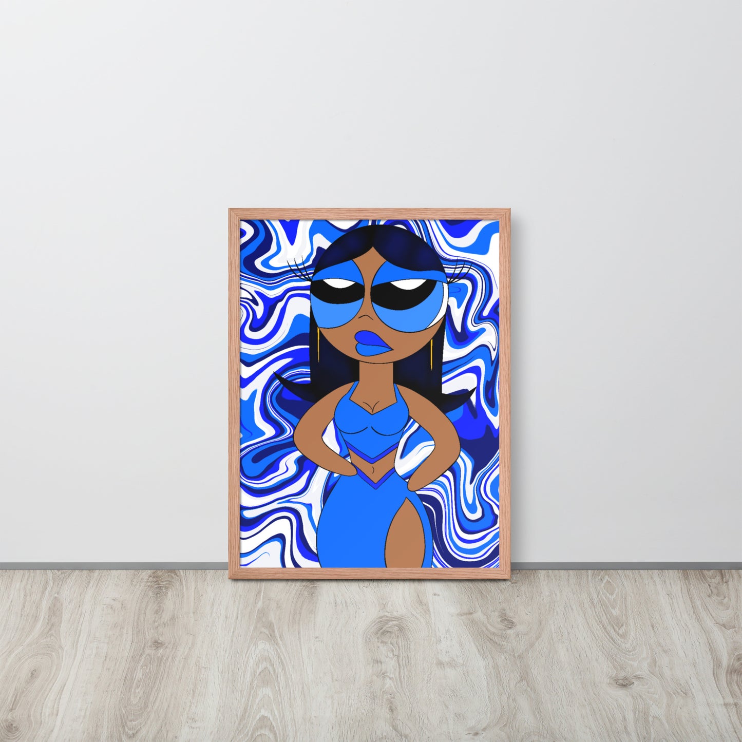 “Sapphire” Framed poster
