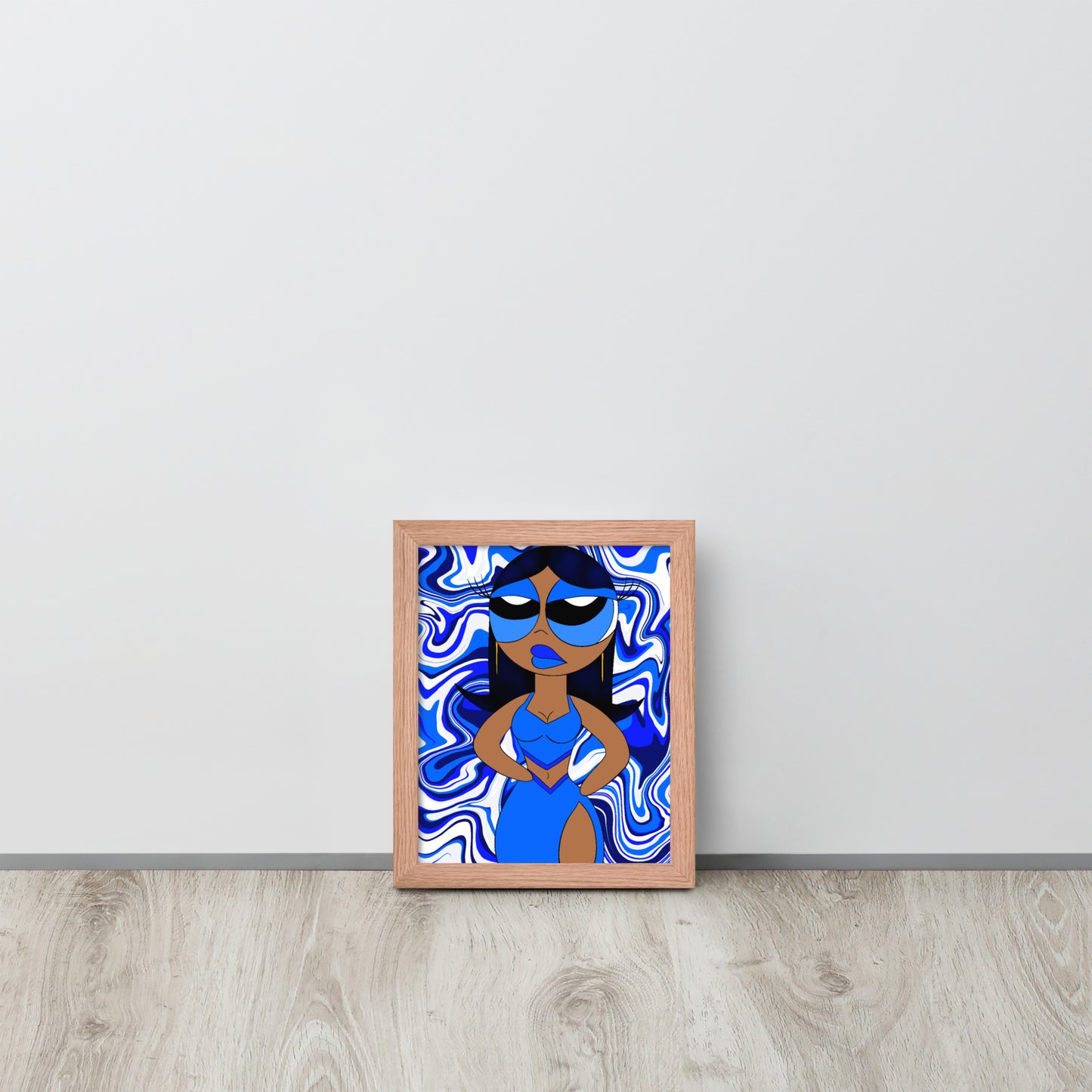 “Sapphire” Framed poster