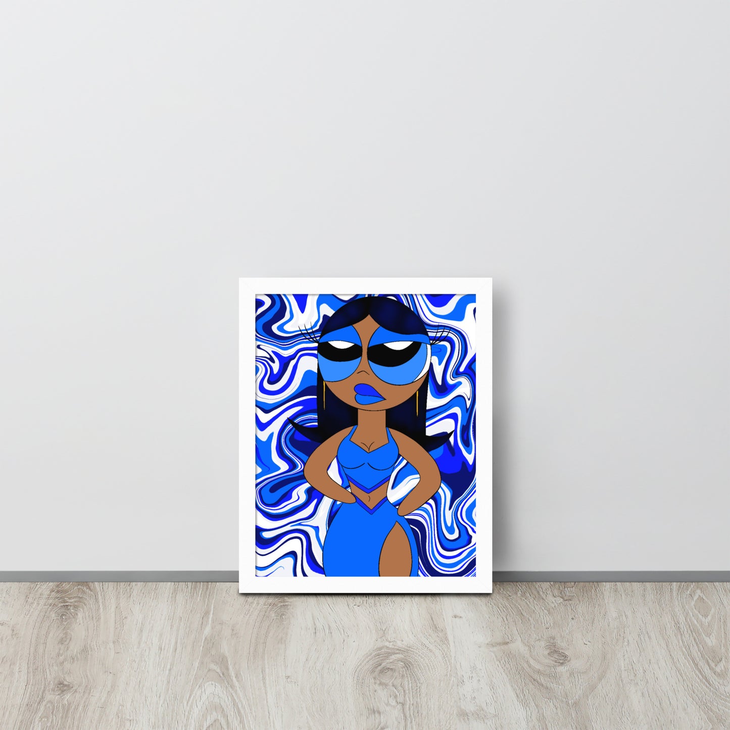 “Sapphire” Framed poster