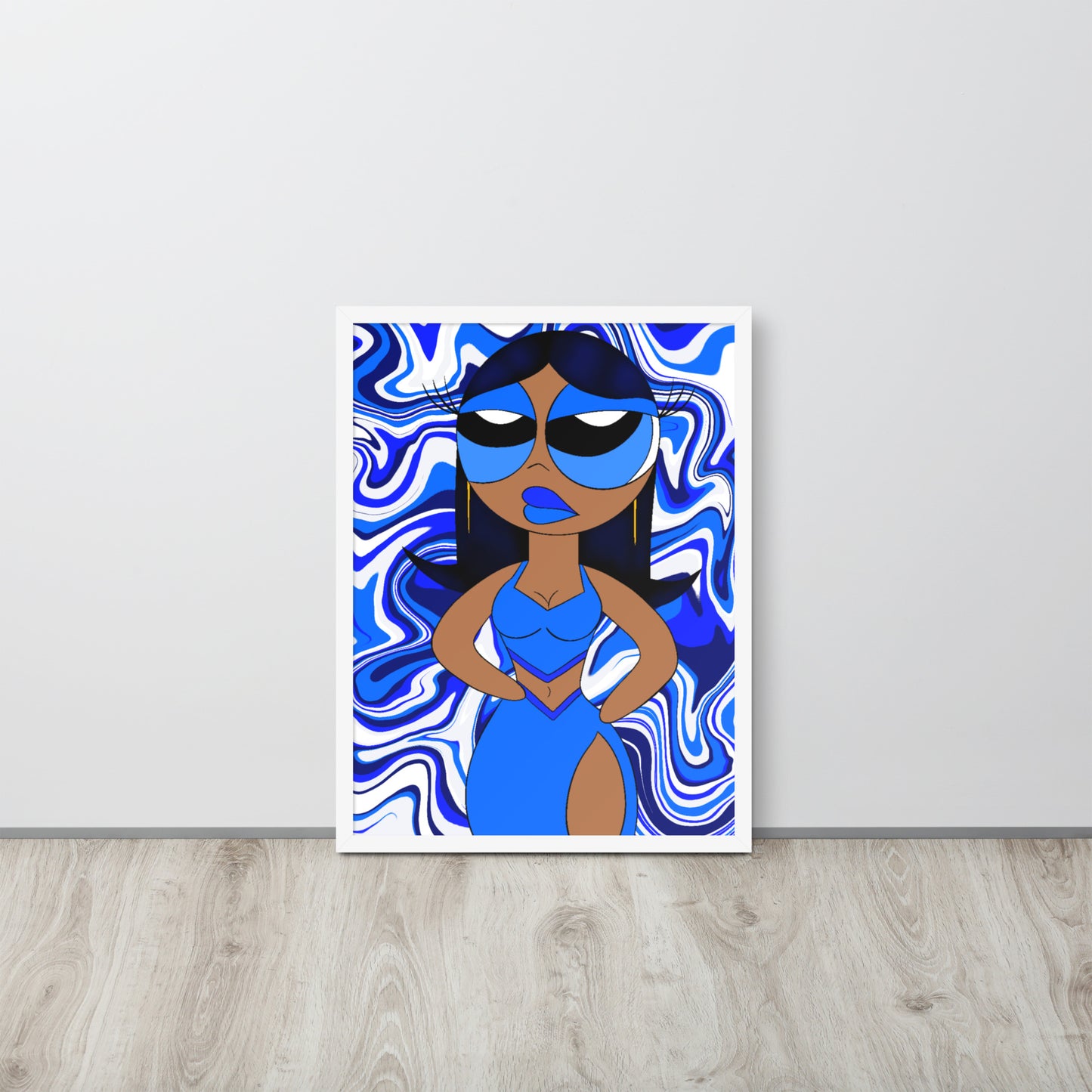 “Sapphire” Framed poster