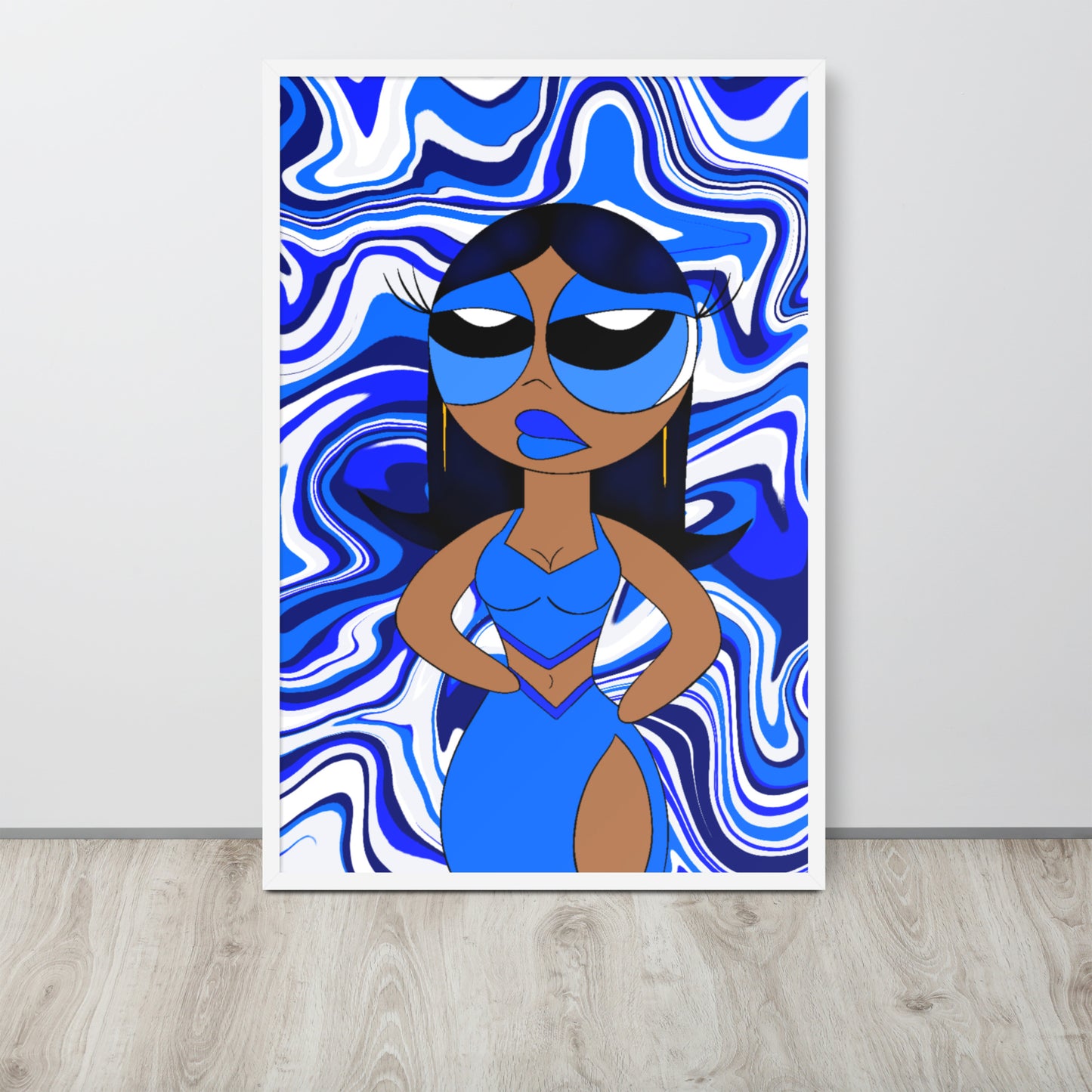 “Sapphire” Framed poster