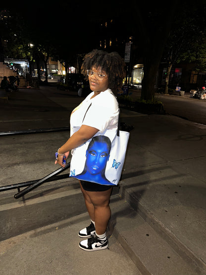 “Blue Emotions” Large Tote Bag