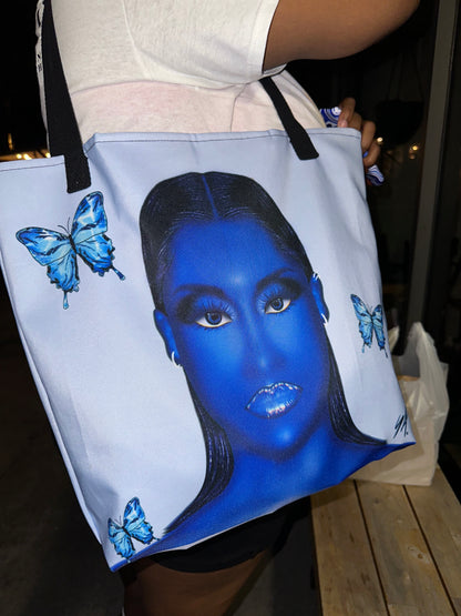 “Blue Emotions” Large Tote Bag