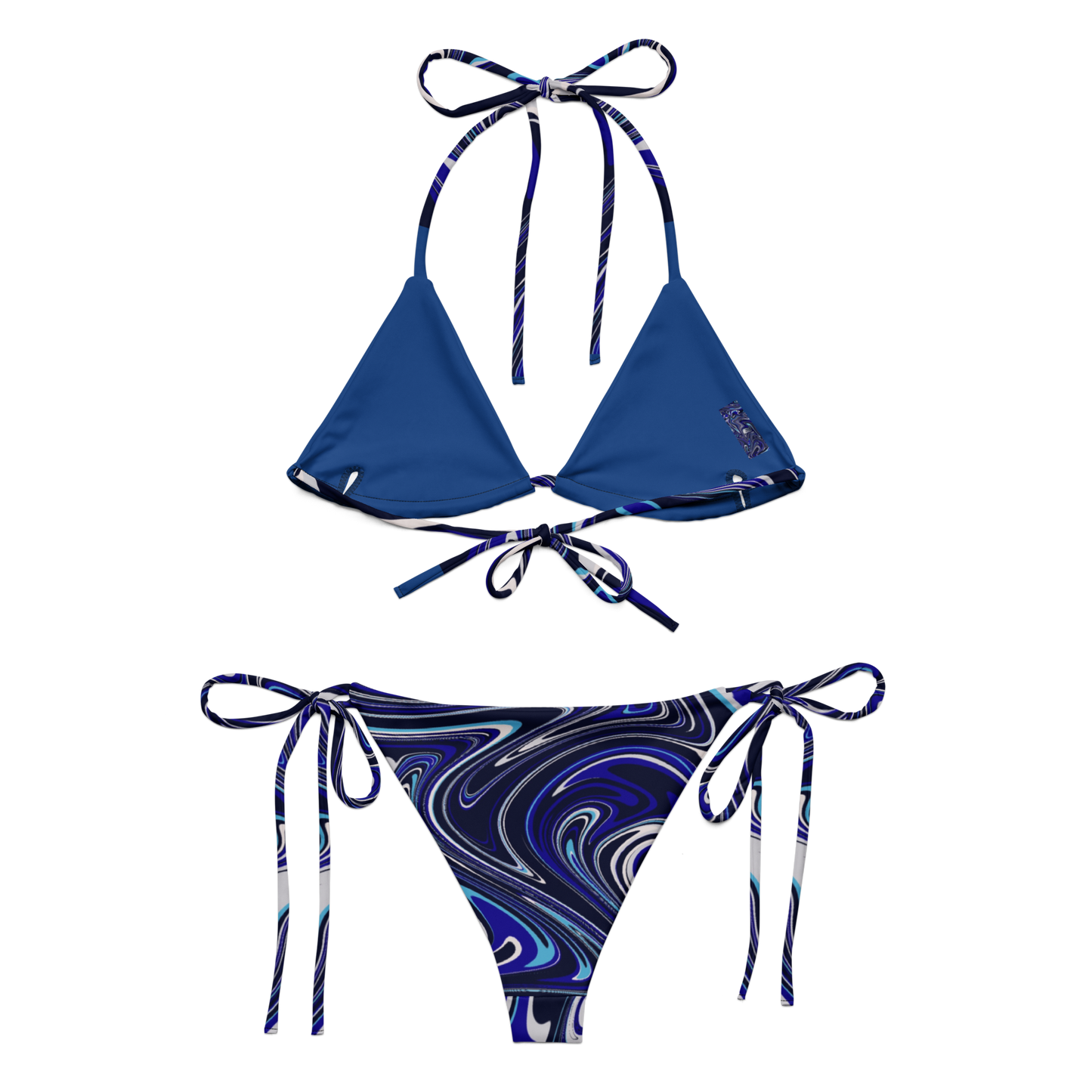 “Blue Illusion” string bikini