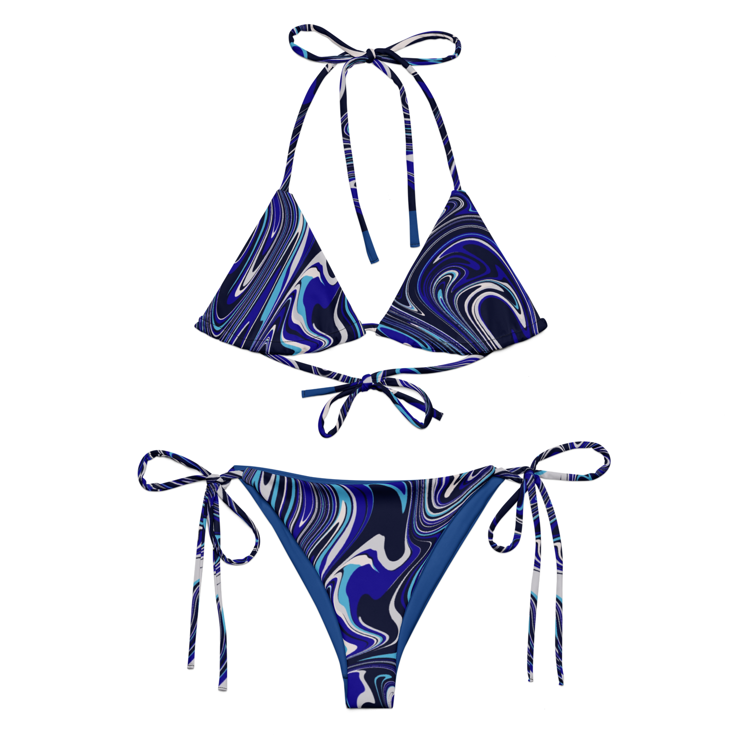 “Blue Illusion” string bikini