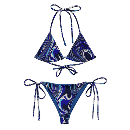 “Blue Illusion” string bikini