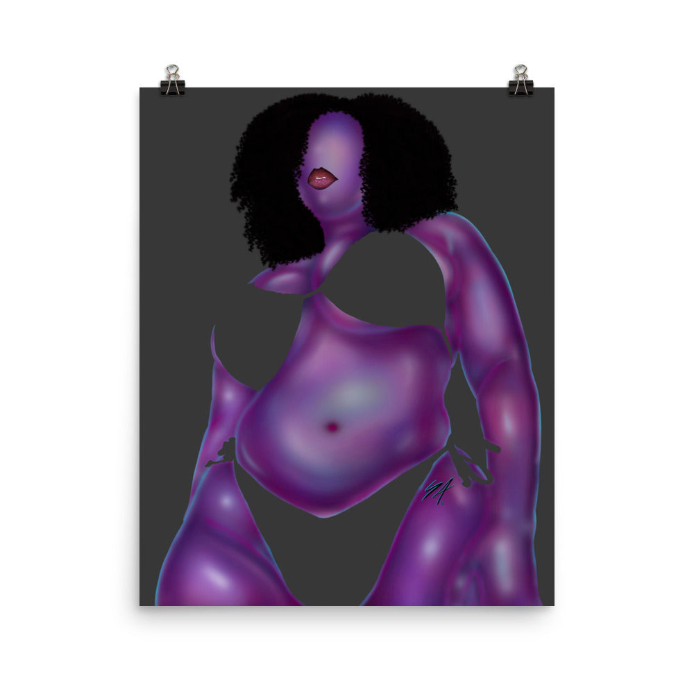 “Holographic Sky” Poster (Without Bikini)