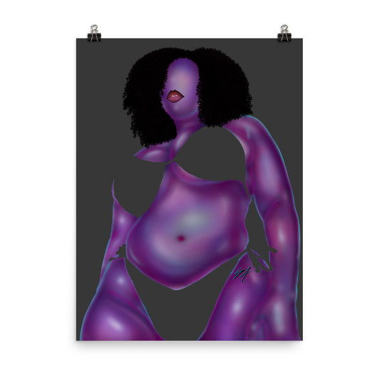 “Holographic Sky” Poster (Without Bikini)