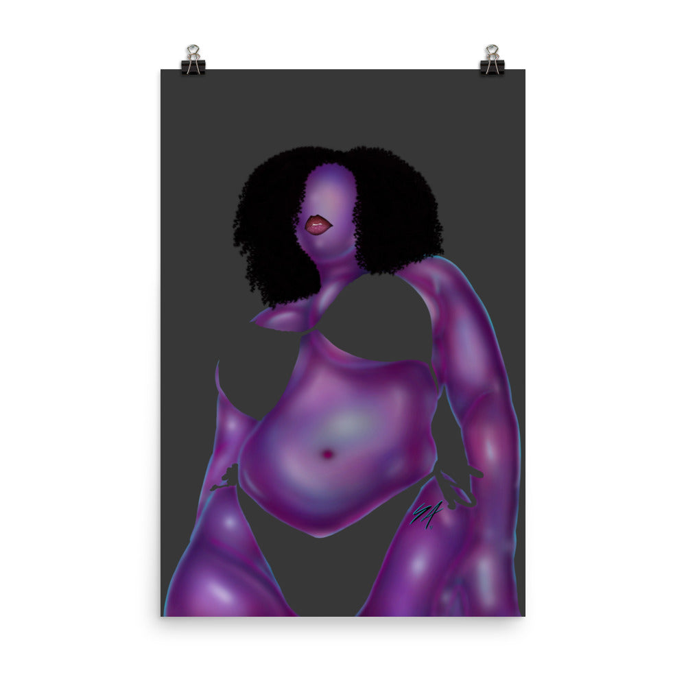 “Holographic Sky” Poster (Without Bikini)